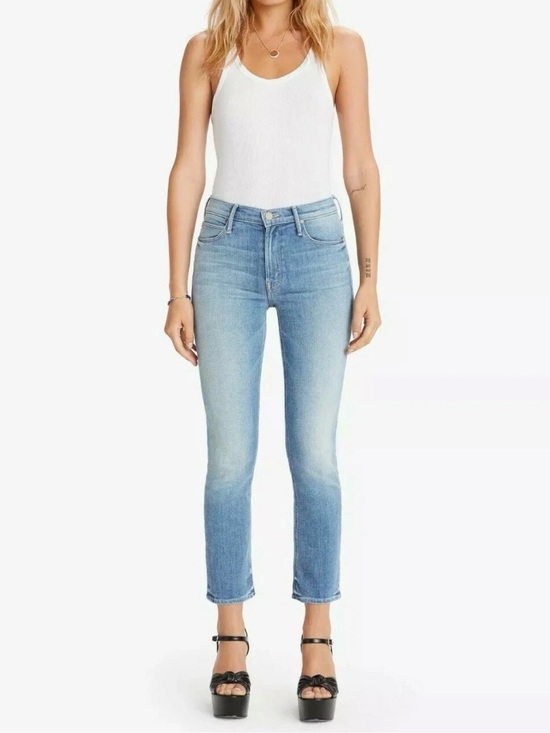 MOTHER Denim - Mother Denim The Mid Rise Dazzler Ankle Camp Expert Blue Jeans Size 27 Stretch